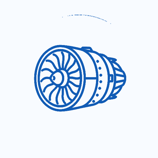 Aerospace turbine icon