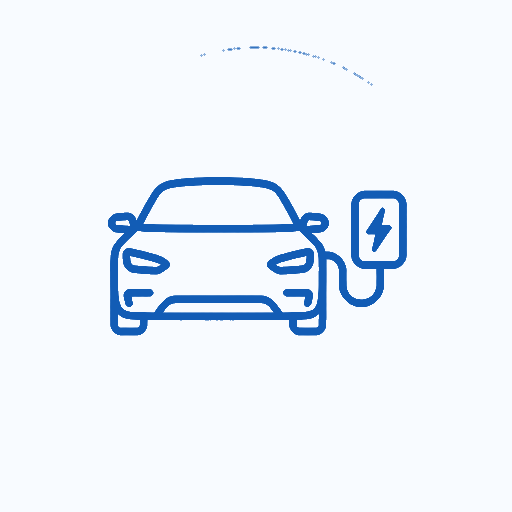 Electric vehicle icon