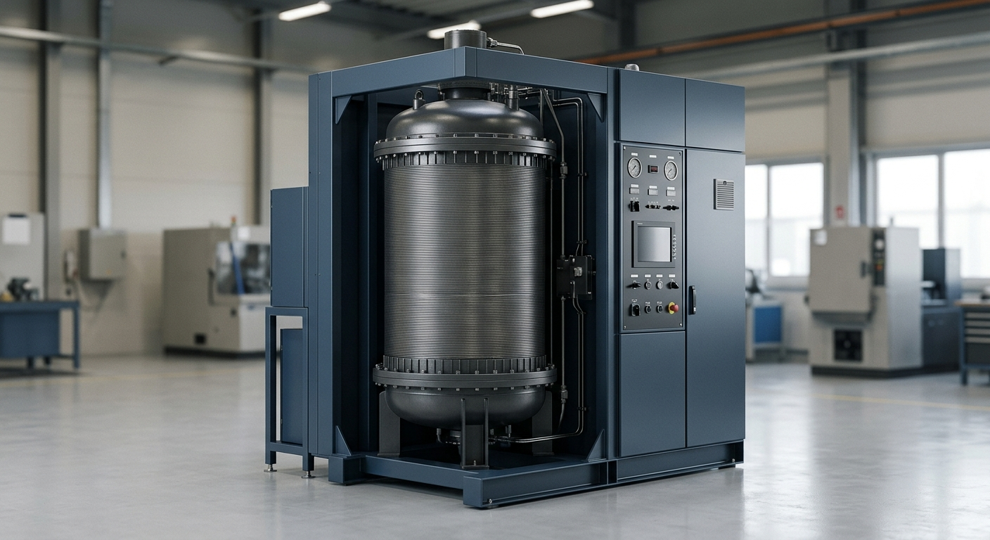 Flagship hot isostatic press product hero render